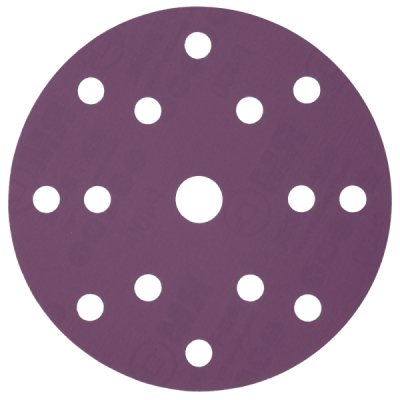 Круг шлифовальный Hanko Purple paper, D150, P220, 15 отв