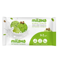 Салфетки влажные Grass Milana IT-0575, Фисташковое мороженое, 72 шт