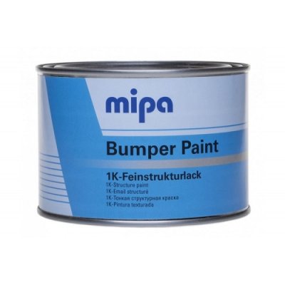 Краска для бампера Mipa структурная, черная, 0.5 л