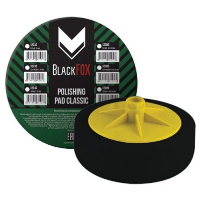 Круг Blackfox Classic полировальный, черный мягкий, M14, 150*50 мм