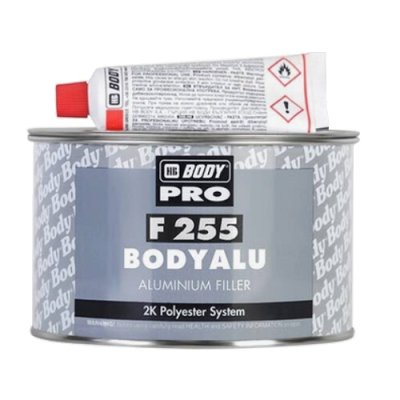 Шпатлевка HB Body PRO F255 ALU с алюминием, 1.8 кг