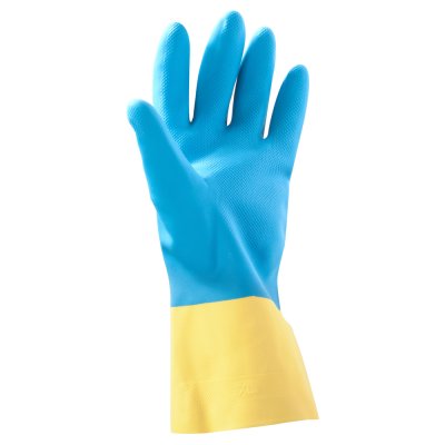 Перчатки неопреновые Jeta Pro JNE711, желто-голубые, XL