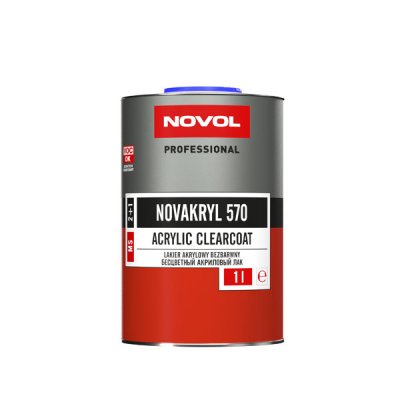 Лак акриловый 2+1 MS Novol Novakryl 570, комплект (1+0.5 л)