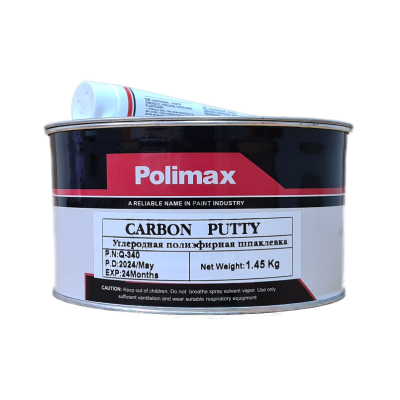 Шпатлевка с углеволокном (карбон/carbon) Polimax, 1.45 кг