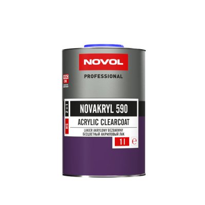 Лак акриловый 2+1 HS Novol Novakryl 590, комплект (1+0.5 л)