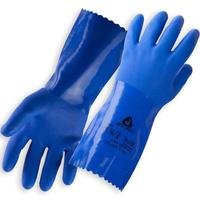 Перчатки химические ПВХ Jeta Safety JP711, синие, L