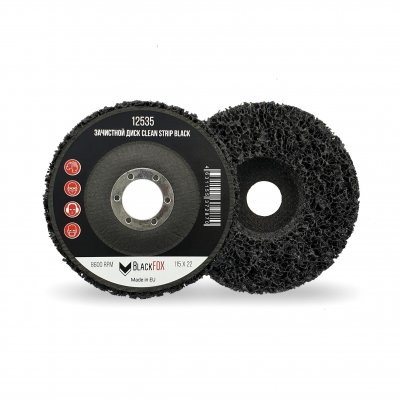 Диск Blackfox зачистной Clean Strip, фибровая оправка, черный, 127*22 мм