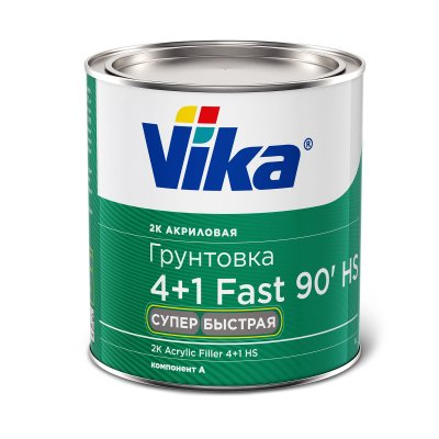 Грунт-наполнитель Vika 4+1 Fast 90' HS 2К, серый, 1.2 кг