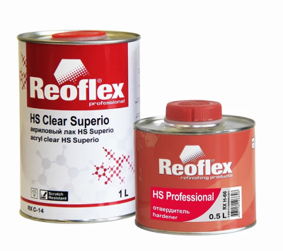 Лак акриловый Reoflex C-14 2+1 HS Clear Superio, комплект(1+0.5л)