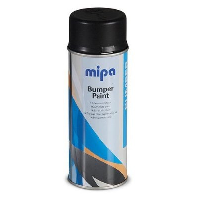 Краска для бампера Mipa структурная, черная, 400 мл