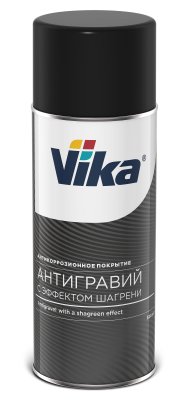 Антигравий с шагренью Vika, аэрозоль, черный, 520 мл