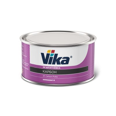 Шпатлевка 2К карбон (углеволокно) 0.5 кг, Vika