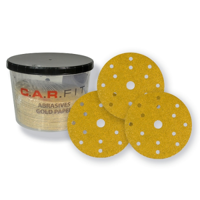 Круг абразивный Carfit Gold Paper, D125, P240, 8 отв