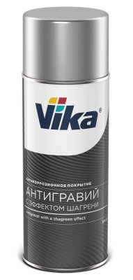 Антигравий с шагренью Vika, аэрозоль, серый, 520 мл