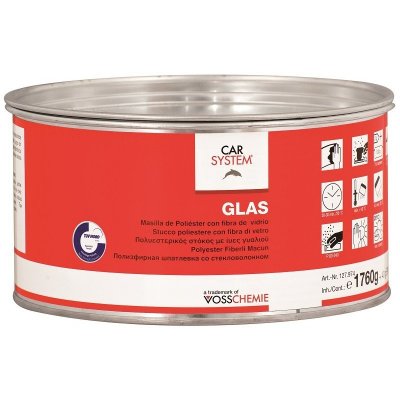 Шпатлевка Carsystem Glas со стекловолокном, 1.8 кг