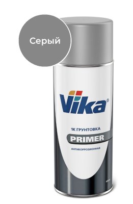 Грунт Vika Праймер, аэрозоль, серый, 520 мл