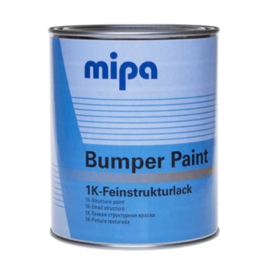Краска для бампера Mipa структурная, черная, 1 л