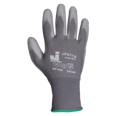 Перчатки нейлоновые Jeta Safety с полиуретановым покрытием