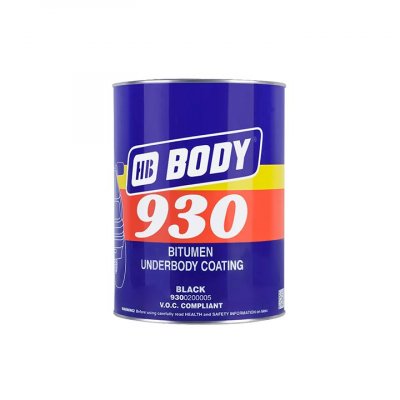 Антикоррозийный состав HB Body 930 Bitumen, черный, 1 кг