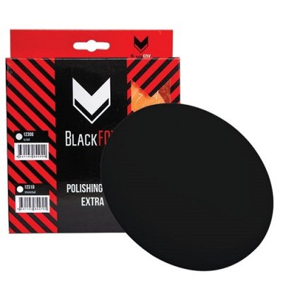 Круг Blackfox полировальный, липучка, черный мягкий, 150*25 мм