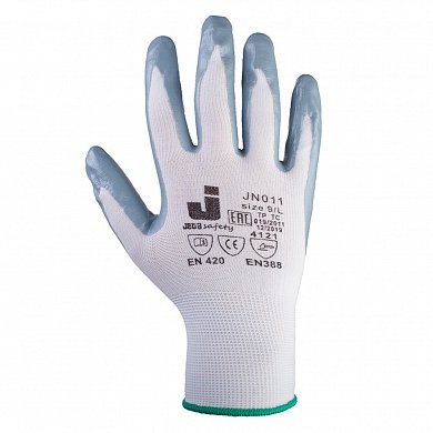 Перчатки нейлоновые Jeta Safety с нитриловым покрытием