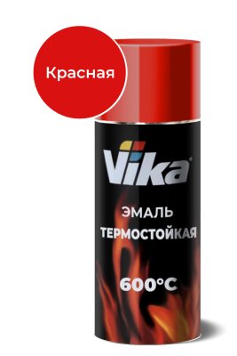 Эмаль Vika термостойкая, аэрозоль, красная, 520 мл