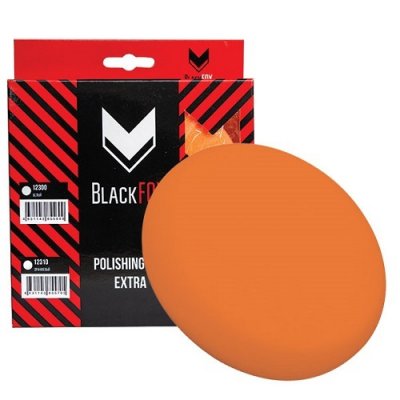 Круг полировальный Blackfox Extra, липучка, оранжевый/универсальный, 150*25 мм
