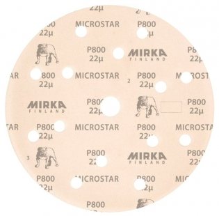 Круг шлифовальный Mirka Microstar, D150, Р800, 15 отв