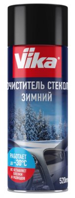 Очиститель стекол Vika зимний, аэрозоль, 520 мл